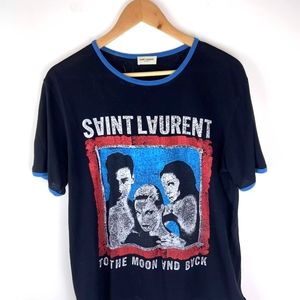 saint laurent to the moon and back t shirt XS